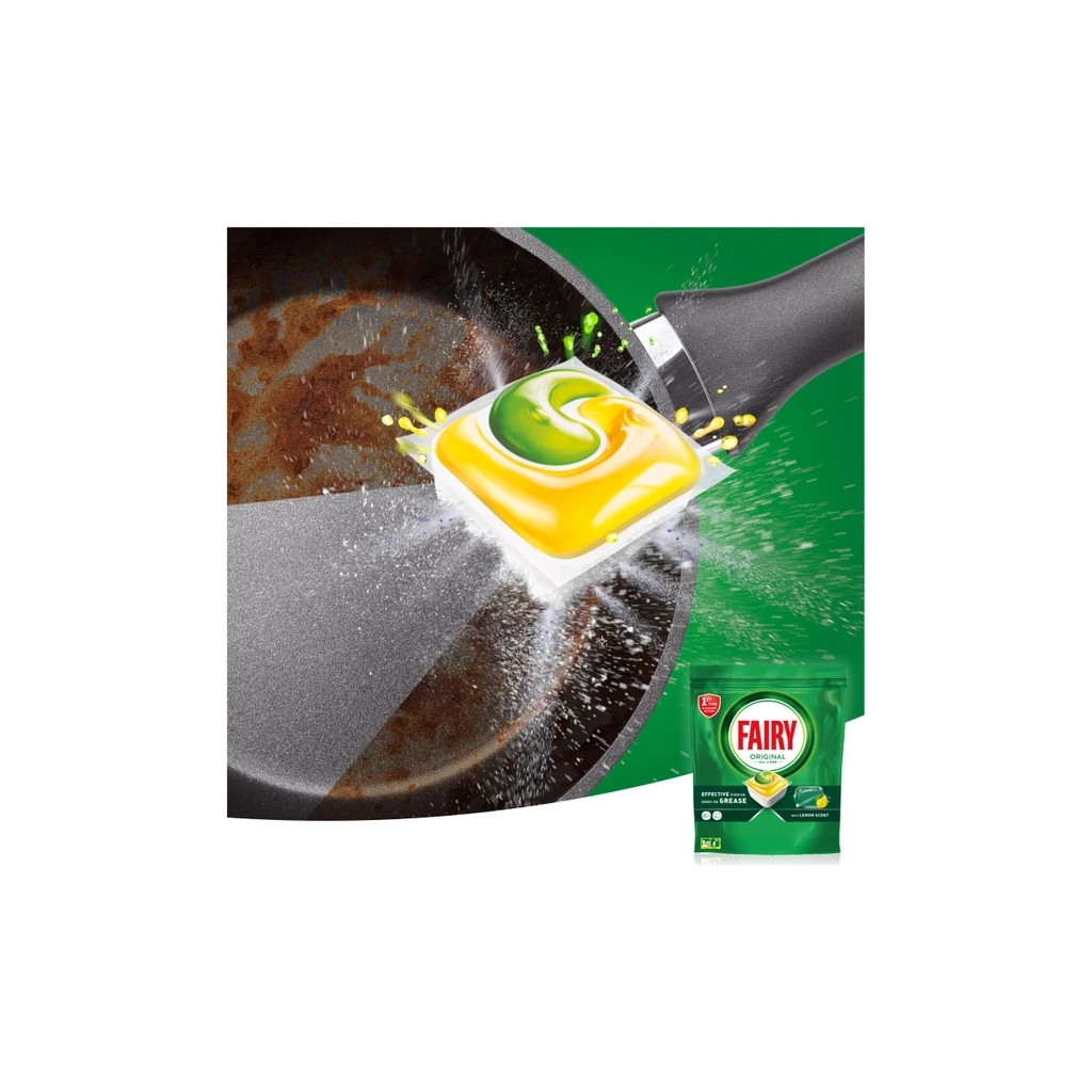 Таблетки для посудомийних машин Fairy Original All in One Lemon 100 шт. (8700216237383) - фото 4 Таблетки для посудомийних машин Fairy Original All in One Lemon 100 шт. (8700216237383) - фото 4