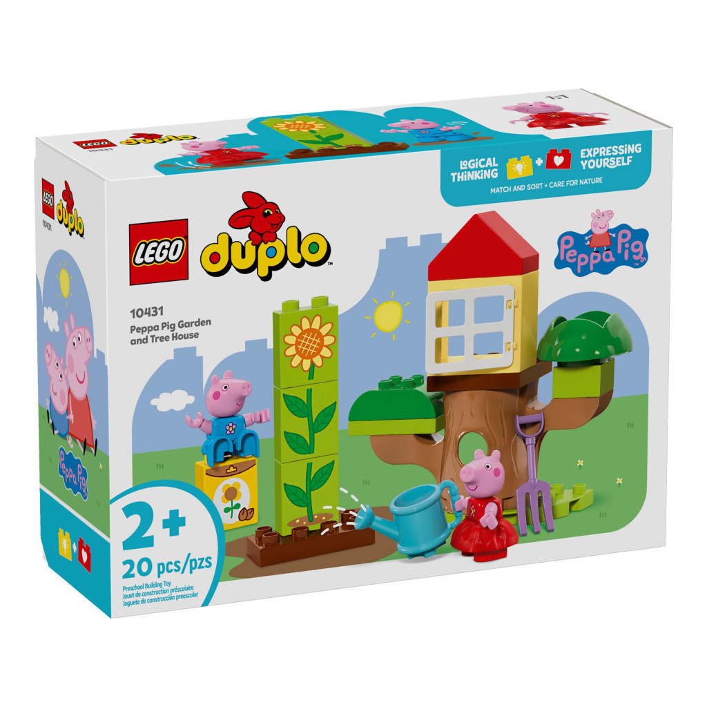 Конструктор LEGO DUPLO Peppa Pig Сад і будиночок на дереві Пеппи (10431) - фото 1 Конструктор LEGO DUPLO Peppa Pig Сад і будиночок на дереві Пеппи (10431) - фото 1