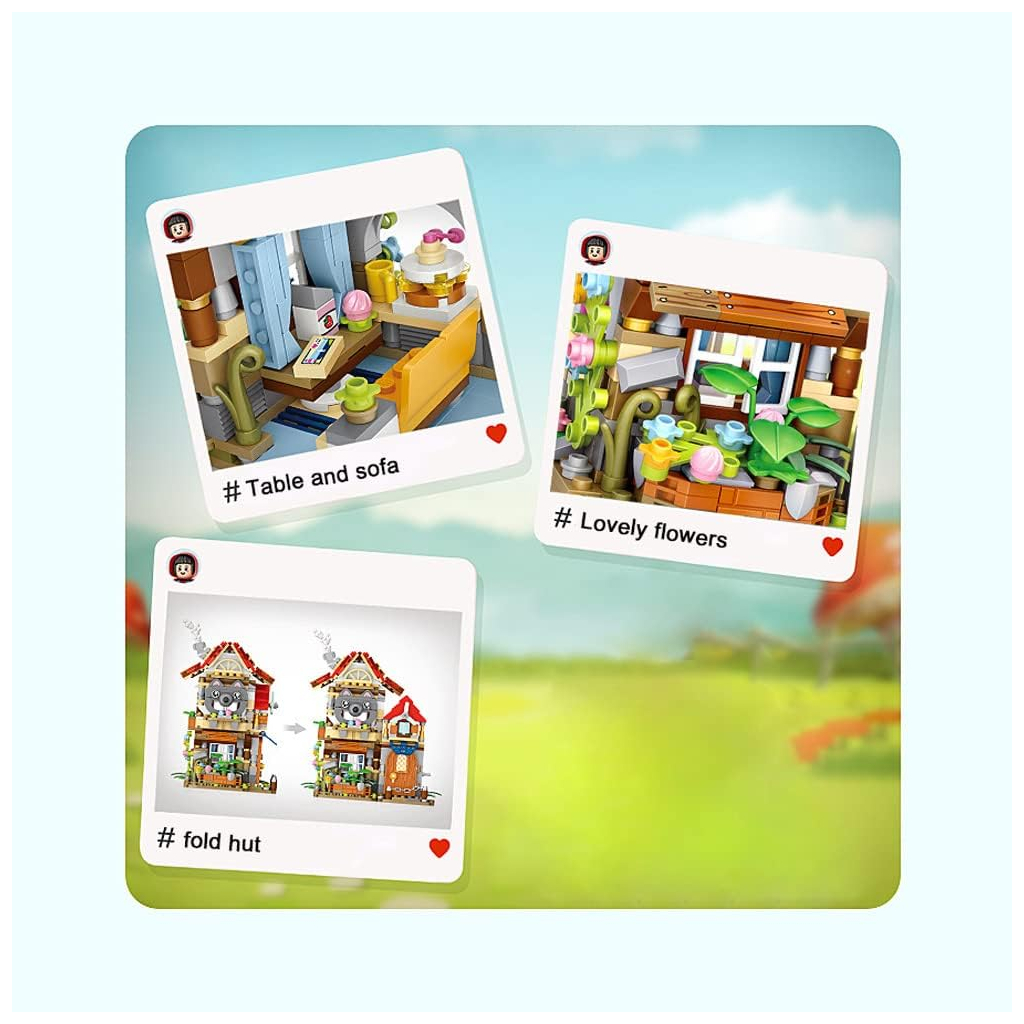 Конструктор LOZ mini Лісова хатина без фігурок (1225) - фото 2 Конструктор LOZ mini Лісова хатина без фігурок (1225) - фото 2