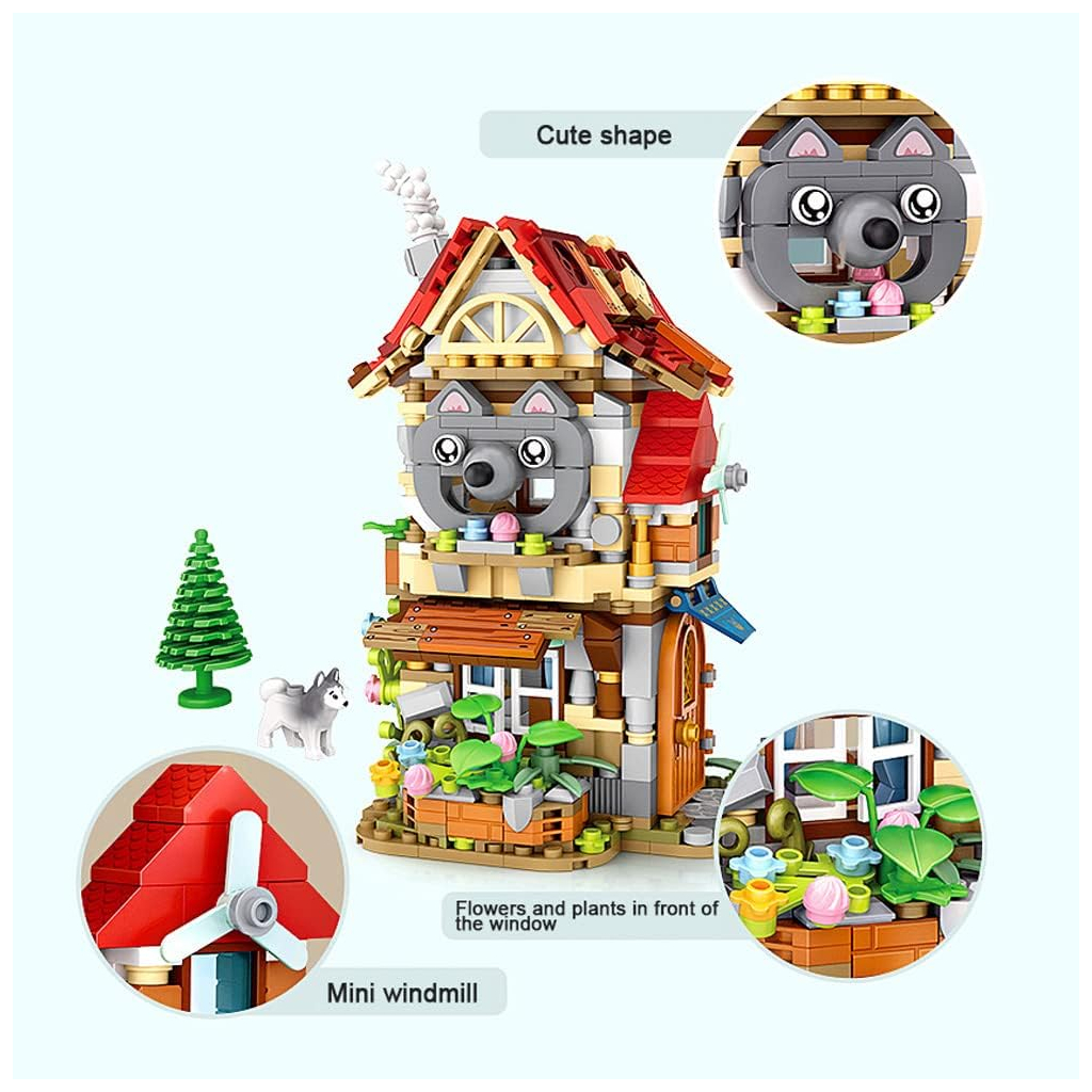 Конструктор LOZ mini Лісова хатина без фігурок (1225) - фото 3 Конструктор LOZ mini Лісова хатина без фігурок (1225) - фото 3