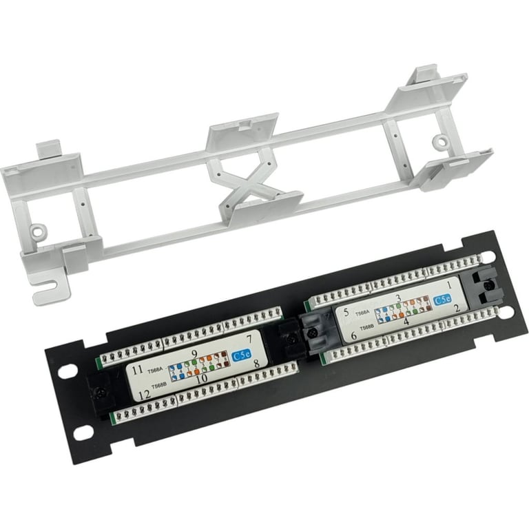 Патч-панель настінна 12 портів 5e UTP Eserver (WT-2180-Dual) - фото 2