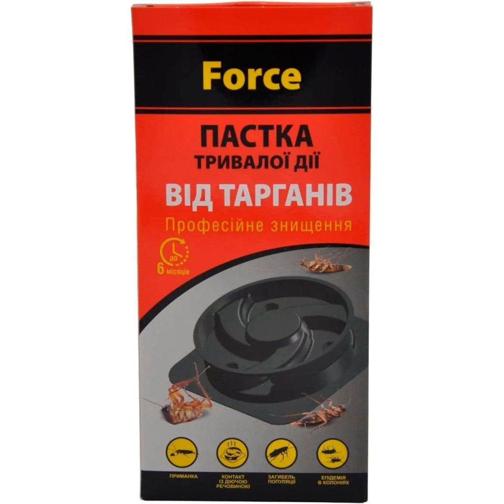 Пастка для тарганів Force 6 шт. (4820214191518) - головне фото