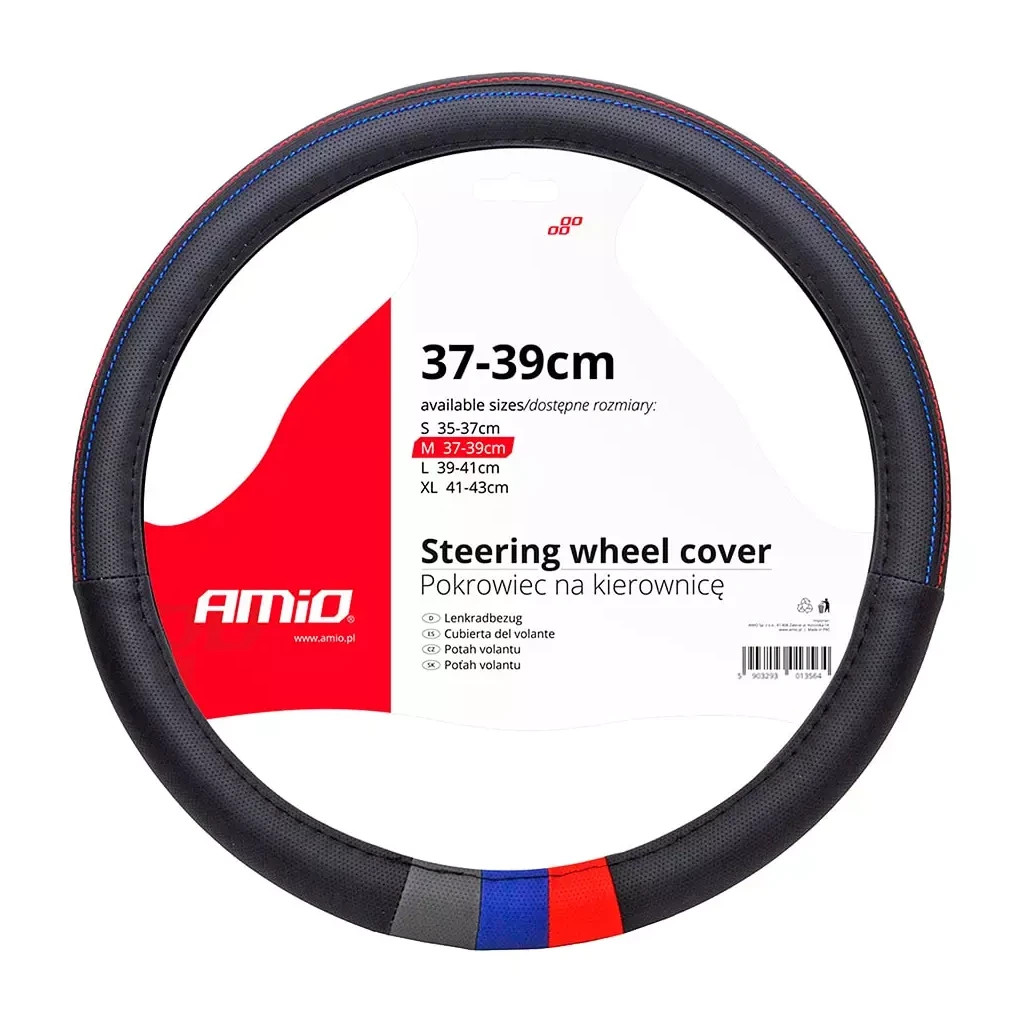 Чохол на руль AMiO SWC-10-M 37-39 см (01368) (013687) - фото 1 Чохол на руль AMiO SWC-10-M 37-39 см (01368) (013687) - фото 1
