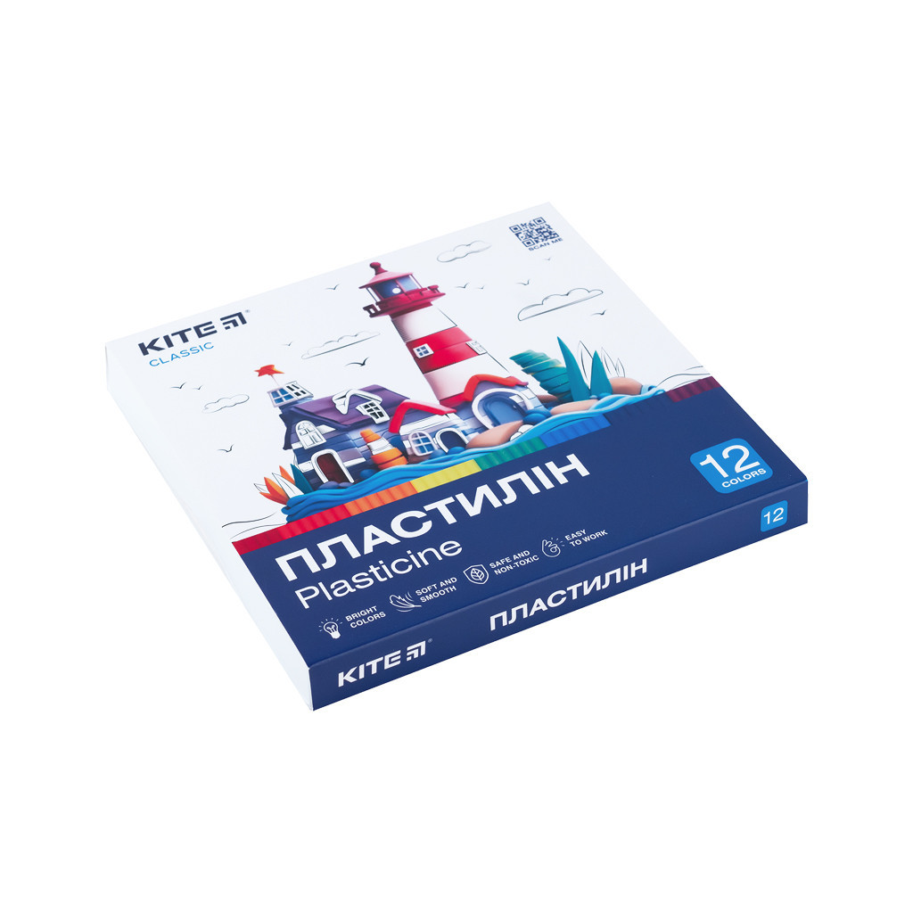 Пластилін Kite Classic 12 кольорів, 240 г (K-1086) - фото 2 Пластилін Kite Classic 12 кольорів, 240 г (K-1086) - фото 2
