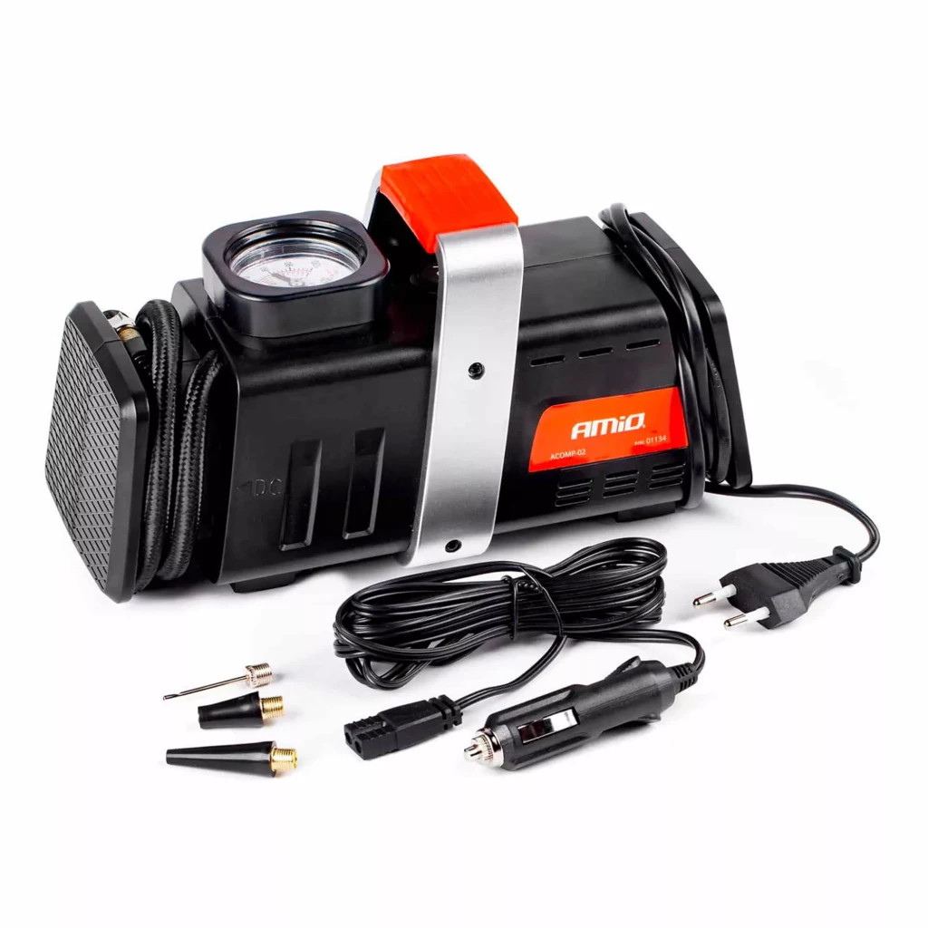 Автомобільний компресор AMiO 12В/230В Acomp-02 (01134) - фото 1