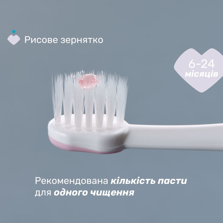 Дитяча зубна щітка Chicco для перших зубів, 6-36 міс. рожева (8058664174683) (12081.00) - фото 4