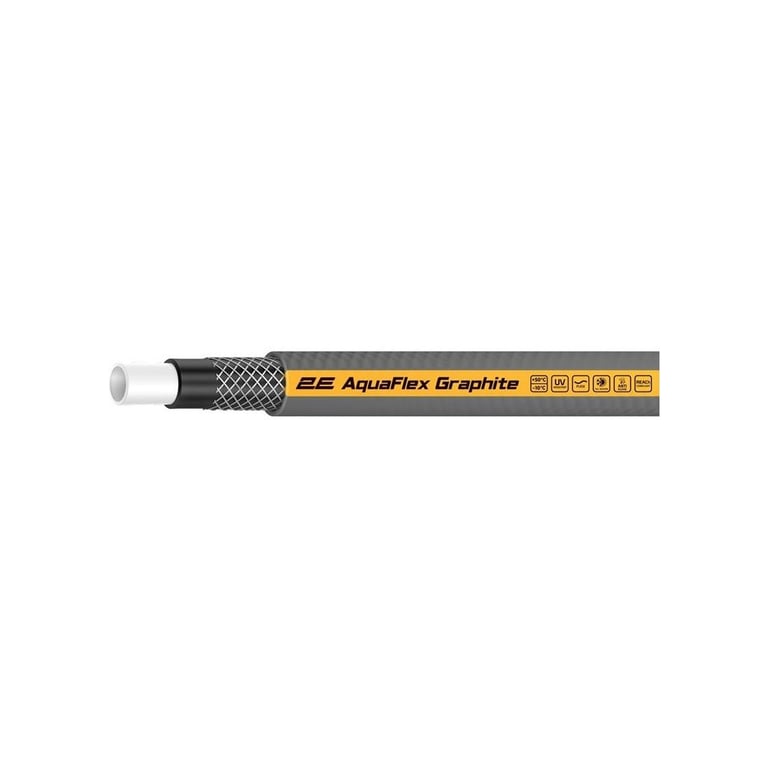 Шланг для поливу 2E AquaFlex Graphite 1/2", 15м, 4 шари, 20бар -10+50°C (2E-GHC12C15) - фото 2