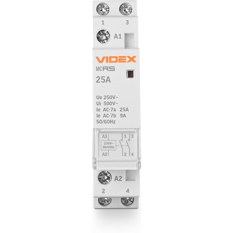 Контактор Videx 2п 25А 2НВ VF-RS-MC2O-25 RESIST - фото 2