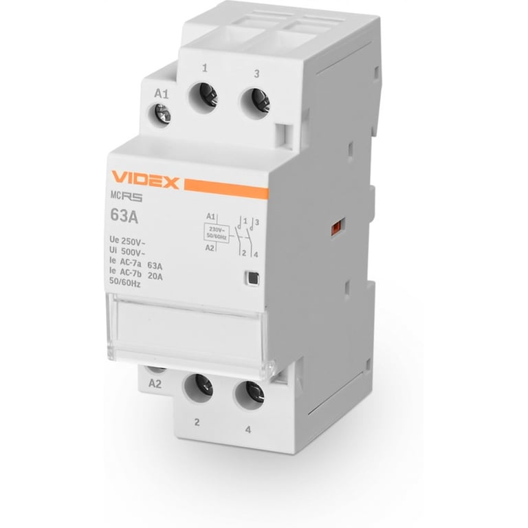 Контактор Videx 2п 63А 2НВ VF-RS-MC2O-63 RESIST - фото 1