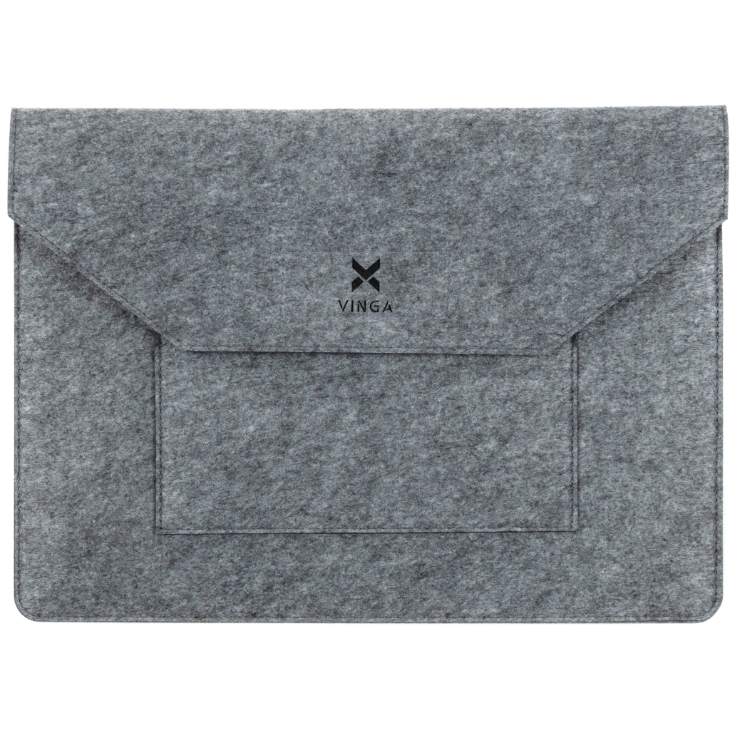 Чохол до ноутбука Vinga 15.6" NSF150 Envelope Gray (NSF150EGY) - фото 1