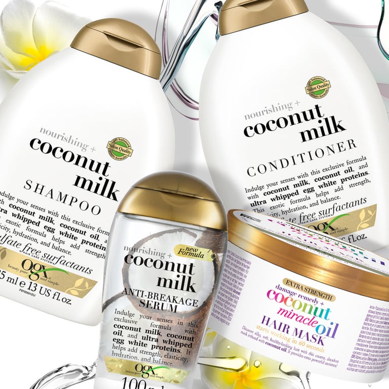 Маска для волосся OGX Coconut Miracle Oil Зміцнювальна 300 мл (3574661685168) - фото 8