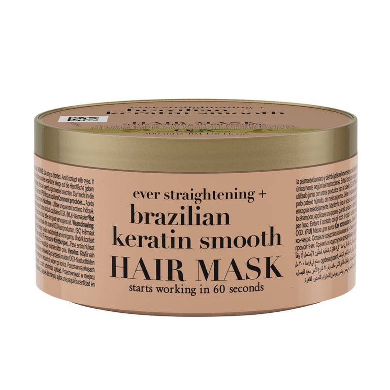 Маска для волосся OGX Brazilian Keratin Smooth Розгладжувальна 300 мл (3574661711003) - фото 1