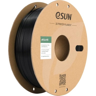Пластик для 3D-принтера eSUN ePLA+HS, 1,75мм, 1кг, black (ePLA+HS-P175B1) - фото 1