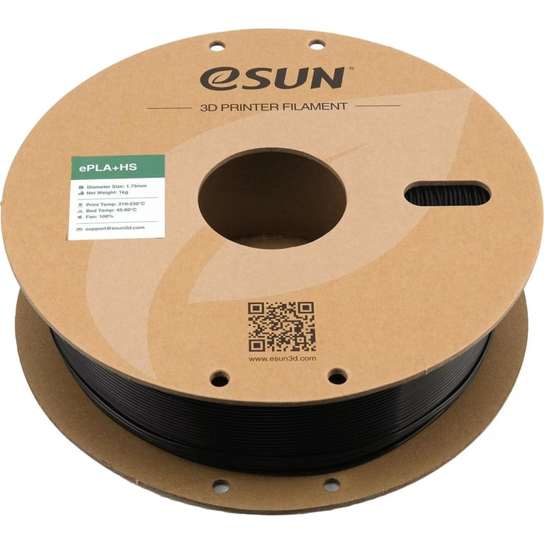 Пластик для 3D-принтера eSUN ePLA+HS, 1,75мм, 1кг, black (ePLA+HS-P175B1) - фото 3
