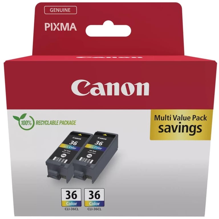 Картридж Canon CLI-36 color TWIN-pack (1511B025) - фото 2