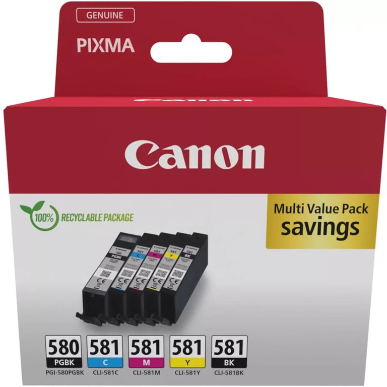 Картридж Canon PGI-580/CLI-581 BK,PBK,C,M,Y Multipack (2078C007) - фото 2
