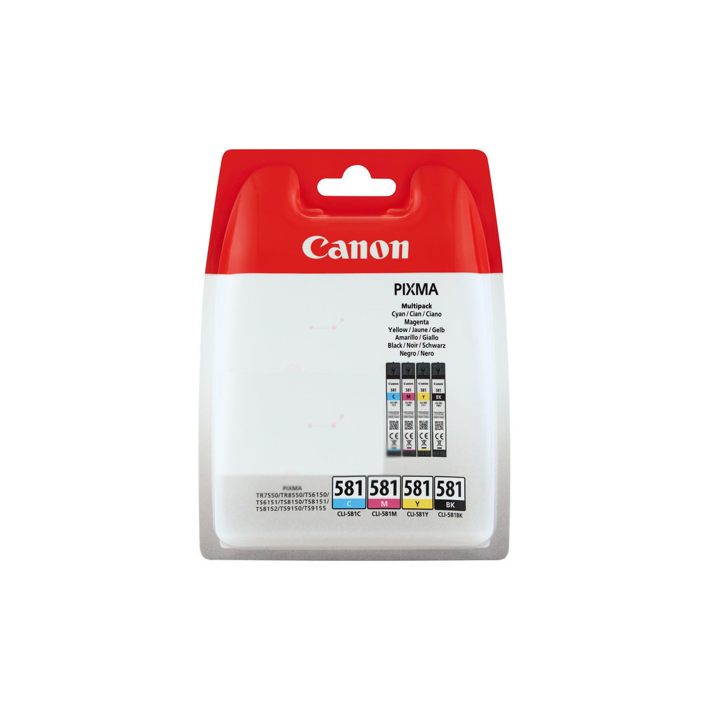 Картридж Canon CLI-581 Multipack BK,C,M,Y*5.6ml Blister (2103C007) Картридж Canon CLI-581 Multipack BK,C,M,Y*5.6ml Blister (2103C007)