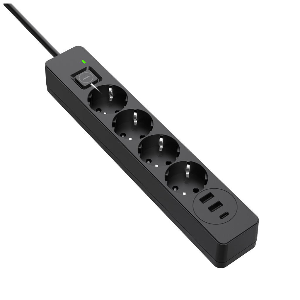 Мережевий фільтр живлення ColorWay CW-CHE432PDB, 4 розетки/3USB 2M (CW-CHE432PDB) - фото 1