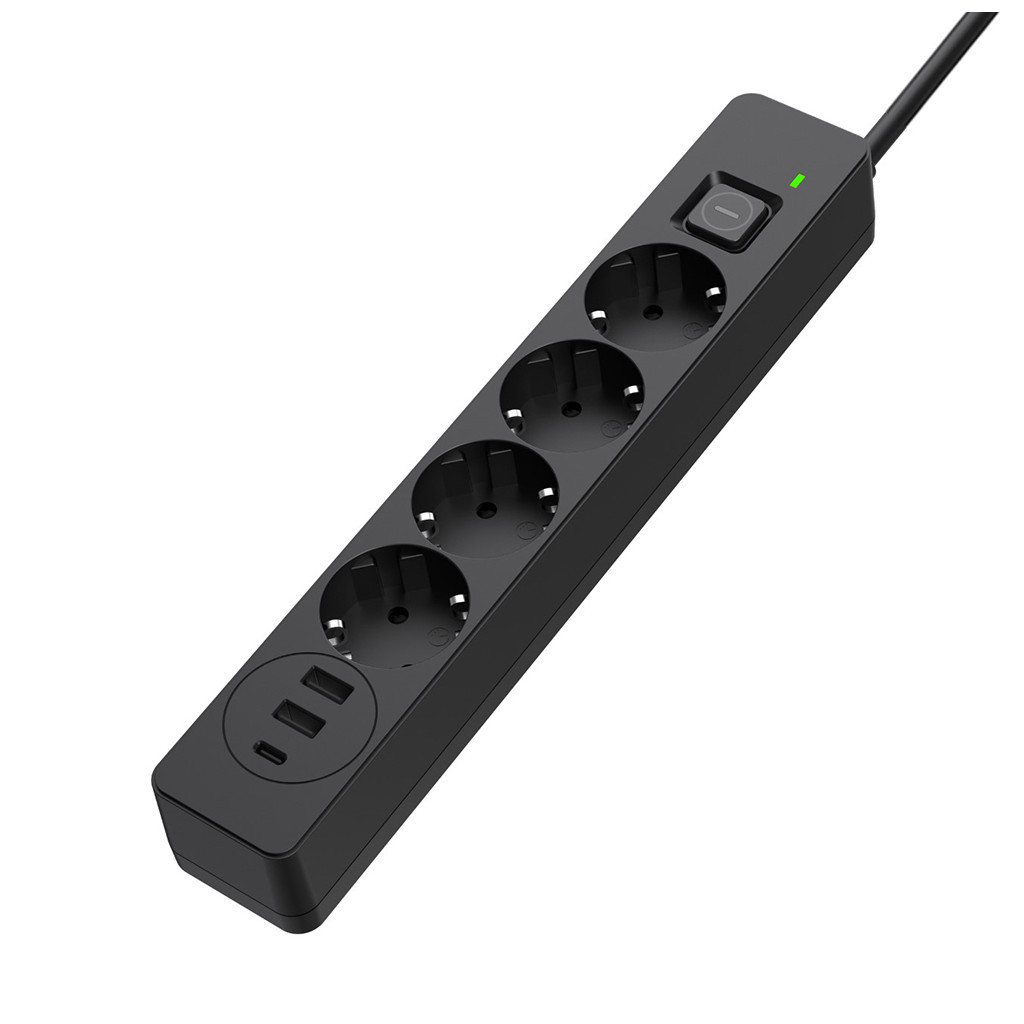 Мережевий фільтр живлення ColorWay CW-CHE435PDB, 4 розетки/3USB 5M (CW-CHE435PDB) - фото 1