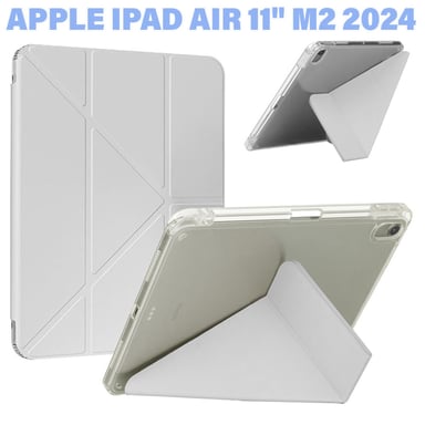 Чохол до планшета BeCover Ultra Slim Origami Transparent Apple iPad Air 11" M2/M3 (2024/2025) Gray (711390) - фото 1