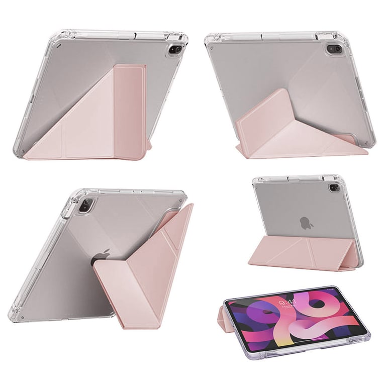 Чохол до планшета BeCover Ultra Slim Origami Transparent Apple iPad Air 11" M2/M3 (2024/2025) Pink (711391) - фото 3