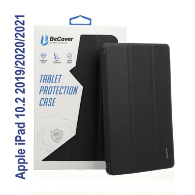 Чохол до планшета BeCover Tri Fold Hard Apple iPad 10.2 2019/2020/2021 Black (706864) (706864) - фото 1
