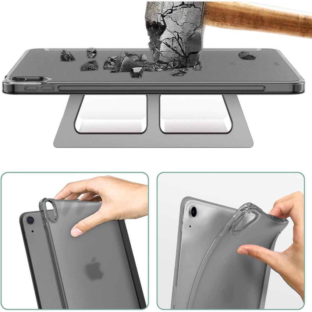 Чохол до планшета BeCover Tri Fold Hard Apple iPad Air 11" M2/M3 (2024/2025) Black (711412) - фото 4 Чохол до планшета BeCover Tri Fold Hard Apple iPad Air 11" M2/M3 (2024/2025) Black (711412) - фото 4