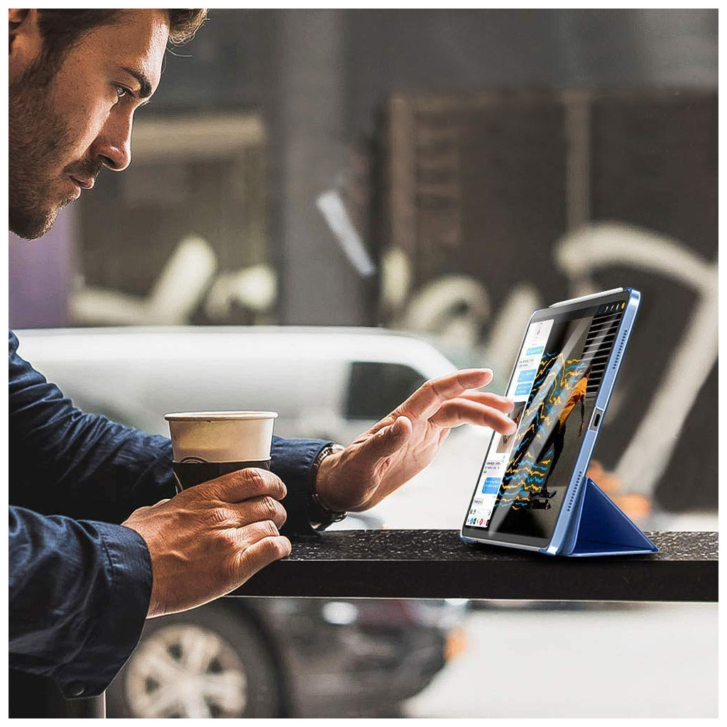 Чохол до планшета BeCover Tri Fold Hard Apple iPad Air 11" M2/M3 (2024/2025) Deep Blue (711413) - фото 6 Чохол до планшета BeCover Tri Fold Hard Apple iPad Air 11" M2/M3 (2024/2025) Deep Blue (711413) - фото 6