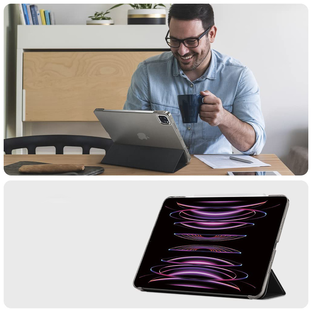 Чохол до планшета BeCover Tri Fold Hard Apple iPad Air 13" M2/M3 (2024/2025) Black (711471) - фото 3 Чохол до планшета BeCover Tri Fold Hard Apple iPad Air 13" M2/M3 (2024/2025) Black (711471) - фото 3