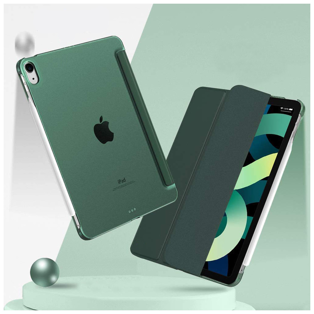 Чохол до планшета BeCover Tri Fold Hard Apple iPad Air 4 10.9 2020/2021 Dark Green (709659) (709659) - фото 3 Чохол до планшета BeCover Tri Fold Hard Apple iPad Air 4 10.9 2020/2021 Dark Green (709659) (709659) - фото 3