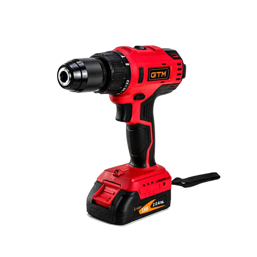 Шуруповерт GTM DSI18/60BL з ударом, 18V, 60Нм, 2x2Ah (DSI18/60BL) - фото 2 Шуруповерт GTM DSI18/60BL з ударом, 18V, 60Нм, 2x2Ah (DSI18/60BL) - фото 2
