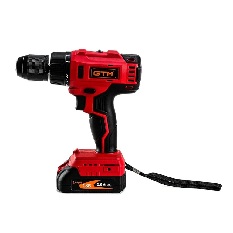 Шуруповерт GTM DSI18/60BL з ударом, 18V, 60Нм, 2x2Ah (DSI18/60BL) - фото 3