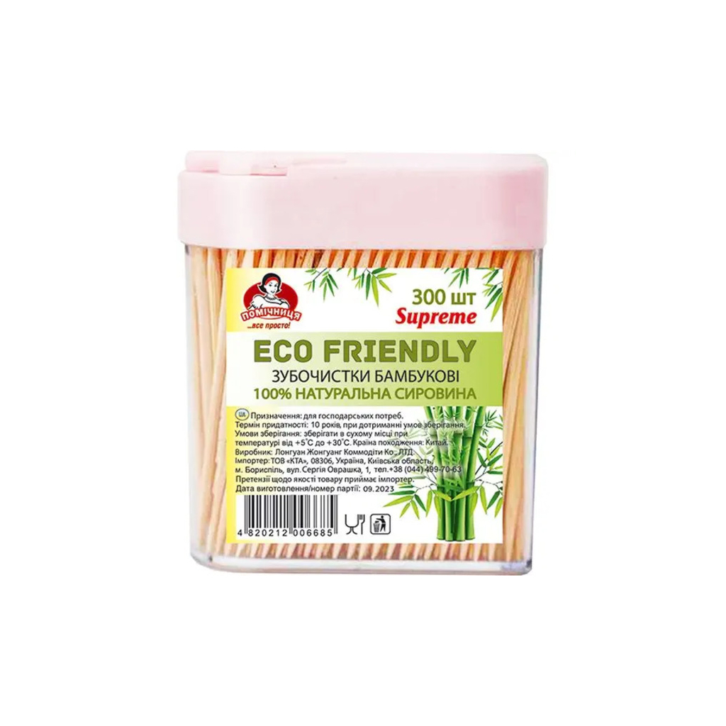 Зубочистки Помічниця Supreme 300 шт. (4820212006685) - фото 1 Зубочистки Помічниця Supreme 300 шт. (4820212006685) - фото 1
