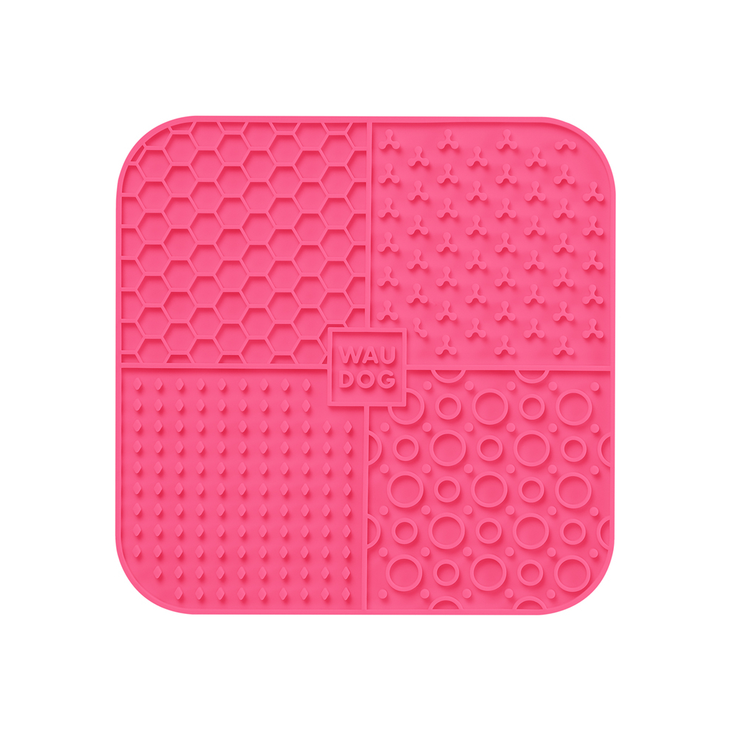 Універсальний посуд для тварин WAUDOG Silicone Килимок для злизування 19х19х1 см рожевий (23527) - фото 3 Універсальний посуд для тварин WAUDOG Silicone Килимок для злизування 19х19х1 см рожевий (23527) - фото 3
