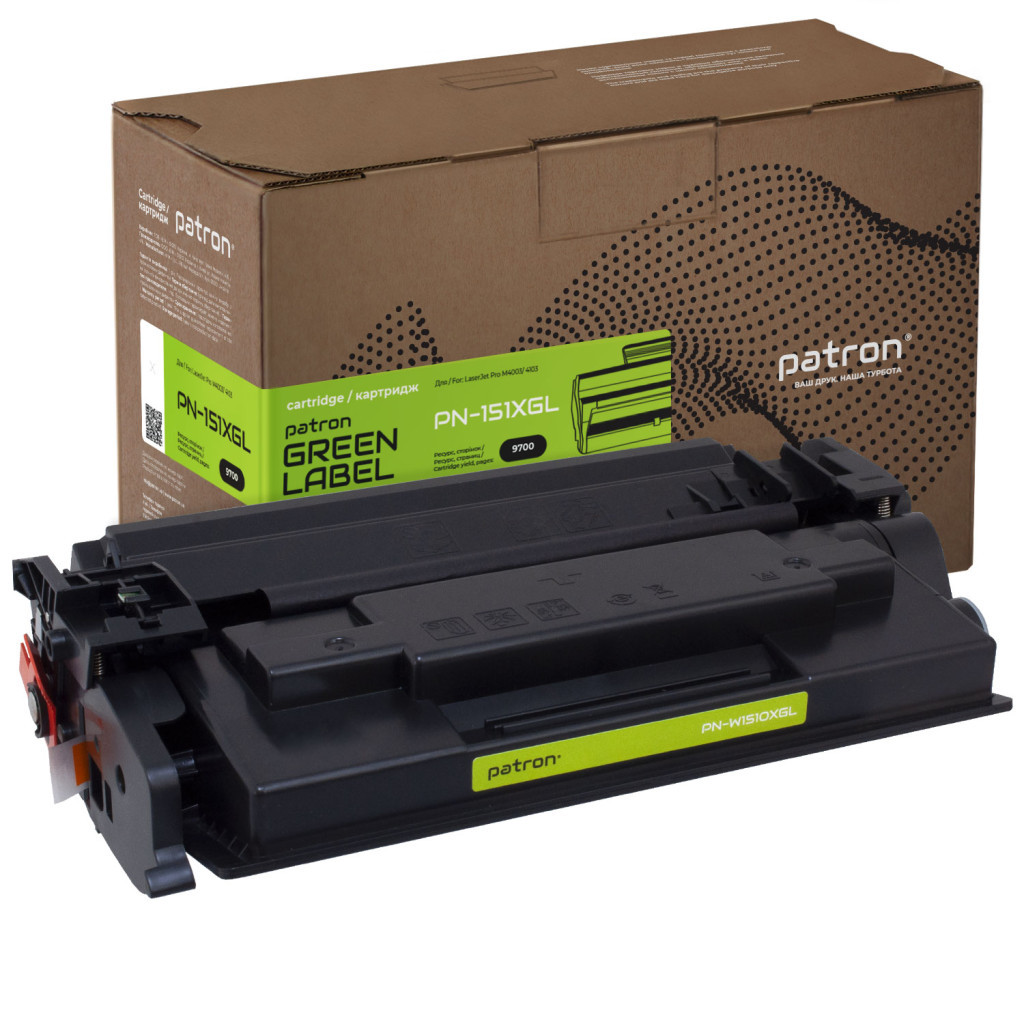 Картридж Patron HP 151X (W1510X) Green Label (PN-151XGL) - фото 1 Картридж Patron HP 151X (W1510X) Green Label (PN-151XGL) - фото 1
