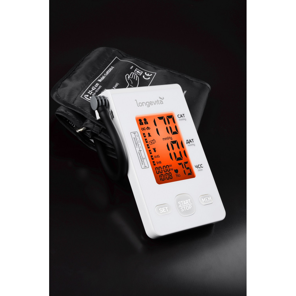 Тонометр Longevita Авт.вимір.артер.тиску LONGEVITA DBP-6179 (DBP-6179) - фото 3 Тонометр Longevita Авт.вимір.артер.тиску LONGEVITA DBP-6179 (DBP-6179) - фото 3