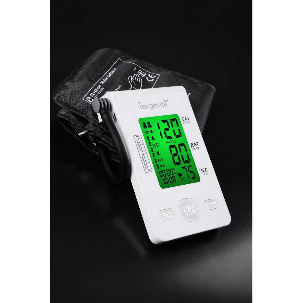 Тонометр Longevita Авт.вимір.артер.тиску LONGEVITA DBP-6179 (DBP-6179) - фото 8 Тонометр Longevita Авт.вимір.артер.тиску LONGEVITA DBP-6179 (DBP-6179) - фото 8