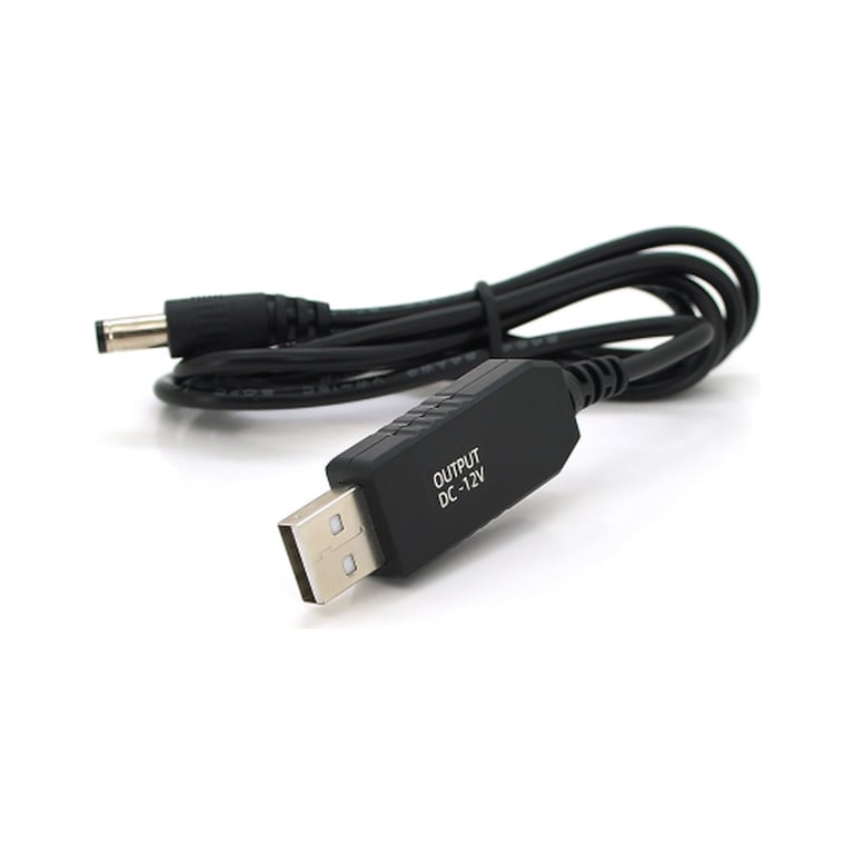 Кабель живлення USB to DC 5.5×2.5 12V 1.0m OEM (29866) Voltronic (KPFR/5-12)