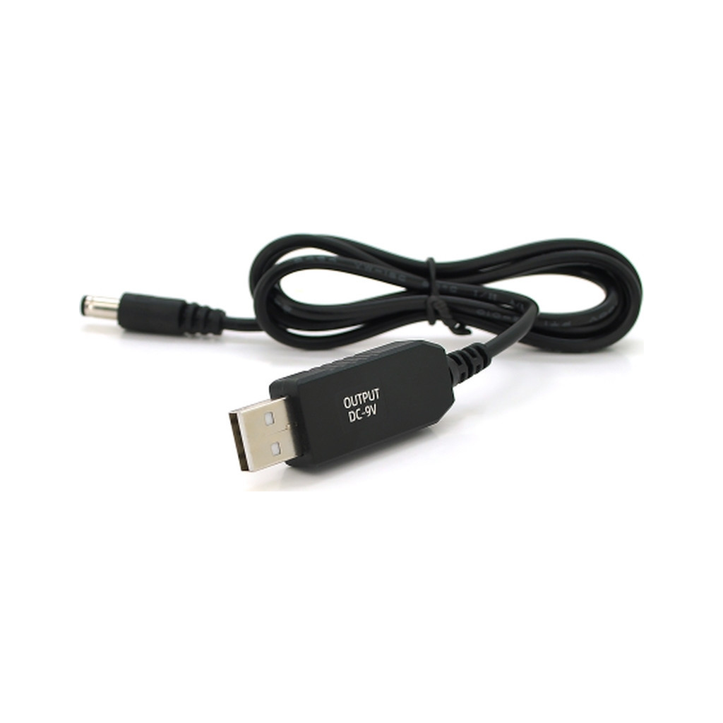 Кабель живлення USB to DC 5.5x2.5 9V 1.0m OEM (29866) Voltronic (KPFR/5-9) - фото 1