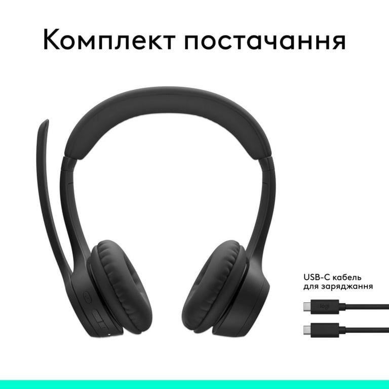 Навушники Logitech Zone 300 Bluetooth Graphite (981-001407) - фото 10