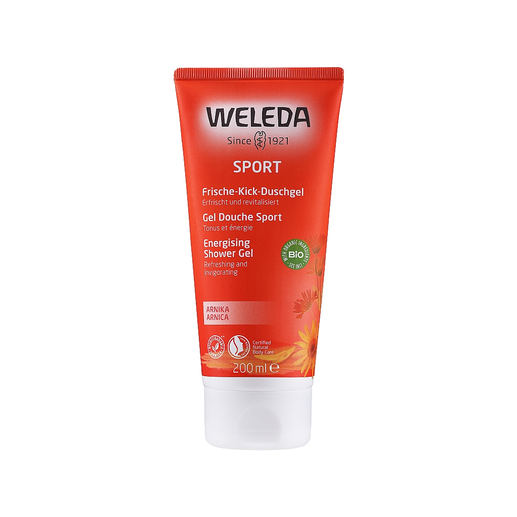Гель для душу Weleda Arnika Sports Shower Gel 200 мл (7611916154317) - фото 1 Гель для душу Weleda Arnika Sports Shower Gel 200 мл (7611916154317) - фото 1