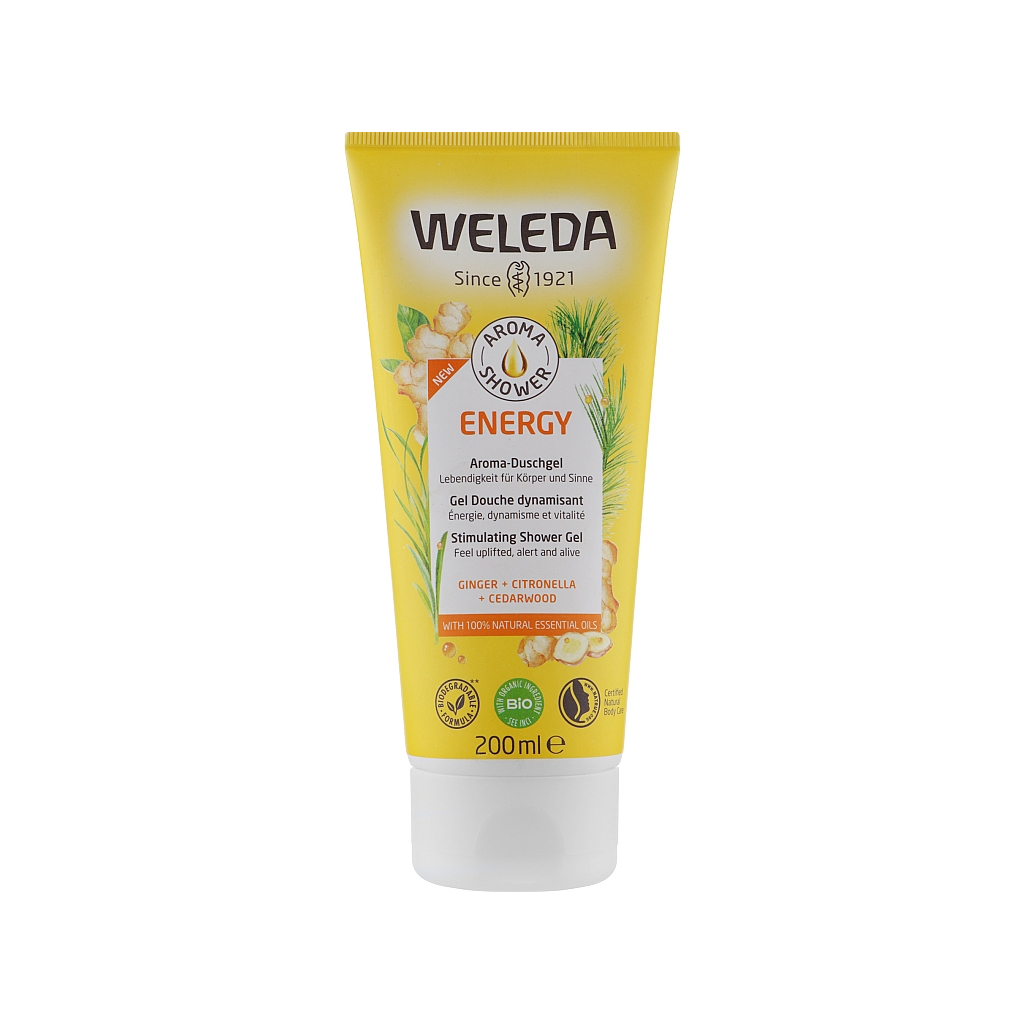 Гель для душу Weleda Aroma Energy Stimulating Shower Gel 200 мл (7611916160738) - фото 1 Гель для душу Weleda Aroma Energy Stimulating Shower Gel 200 мл (7611916160738) - фото 1