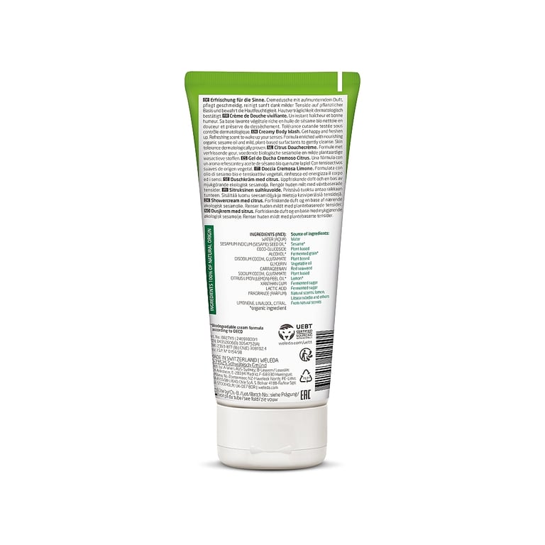 Гель для душу Weleda Citrus Creamy Body Wash 200 мл (7611916124501) - фото 2