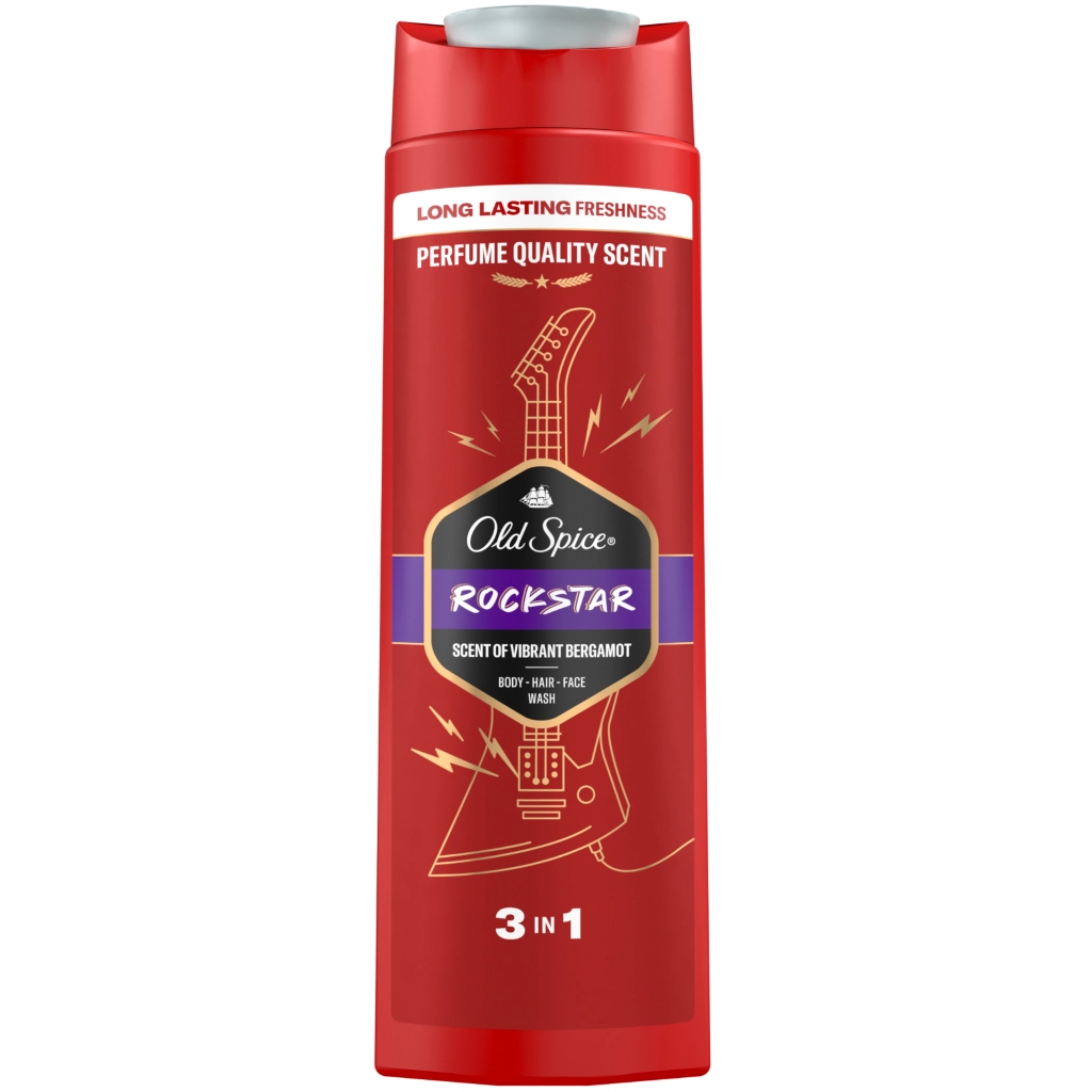 Гель для душу Old Spice 3-в-1 Rockstar 400 мл (8700216232746) - фото 2 Гель для душу Old Spice 3-в-1 Rockstar 400 мл (8700216232746) - фото 2