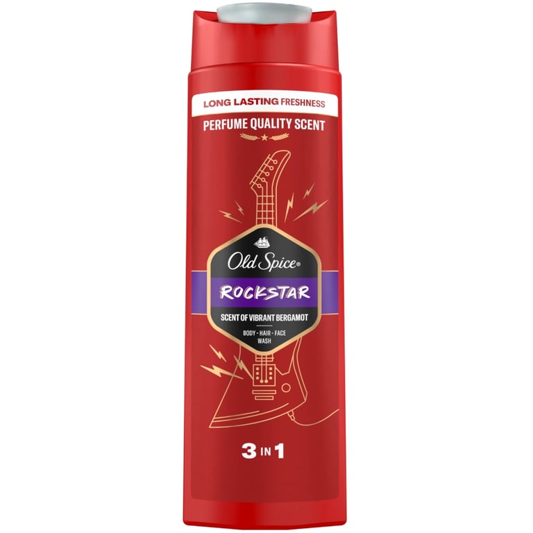 Гель для душу Old Spice 3-в-1 Rockstar 400 мл (8700216232746) - фото 2