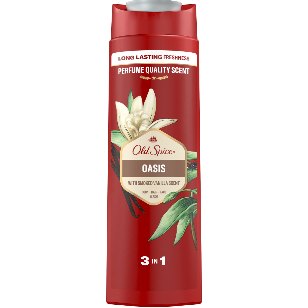 Гель для душу Old Spice 3-в-1 Oasis 400 мл (8006540838761) - фото 2 Гель для душу Old Spice 3-в-1 Oasis 400 мл (8006540838761) - фото 2
