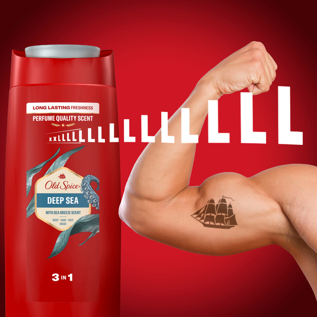 Гель для душу Old Spice Deep Sea 675 мл (8700216011365) - фото 3 Гель для душу Old Spice Deep Sea 675 мл (8700216011365) - фото 3