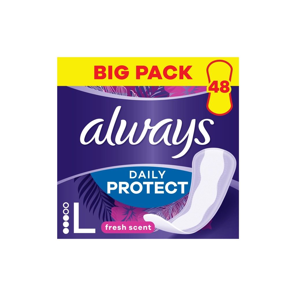 Щоденні прокладки Always Daily Protect Long Свіжий аромат 48 шт. (8700216461702) Щоденні прокладки Always Daily Protect Long Свіжий аромат 48 шт. (8700216461702)