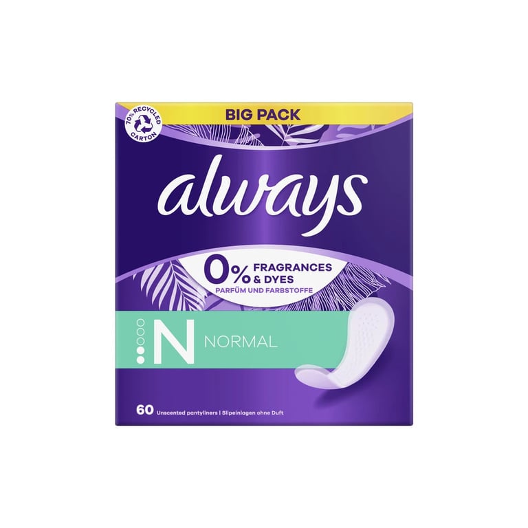 Щоденні прокладки Always Daily Fresh Normal Без запаху 60 шт. (8700216461863) - фото 2
