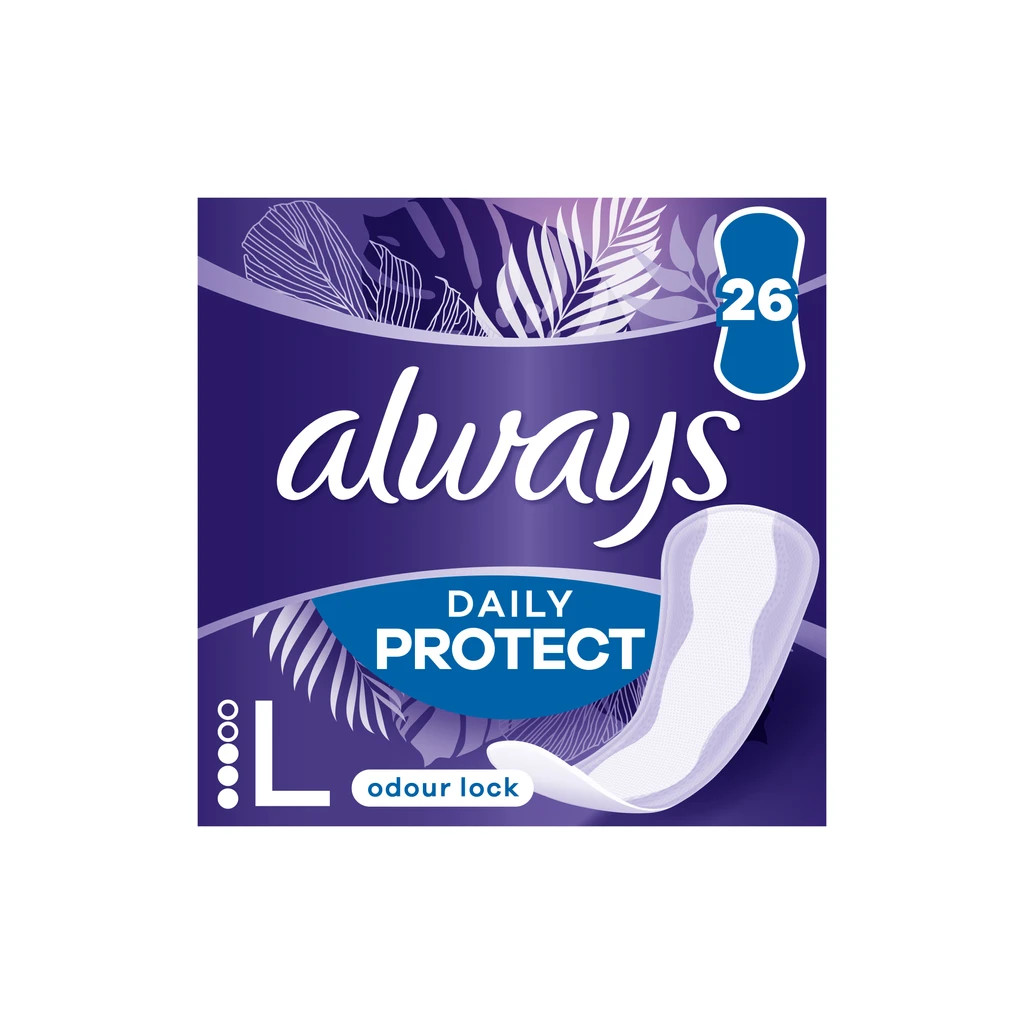 Щоденні прокладки Always Daily Protect Long Нейтралізація запаху 26 шт. (8700216461894) - головне фото